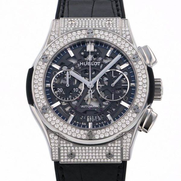 hublot classicfusion ウブロ クラシックフュージョン アエロフュージョン クロノグラフ チタニウム パヴェ 525.nx.0170.lr.1704