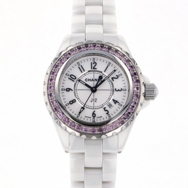 chanel j12 シャネル J12 33mm ベゼルピンクサファイア h1336