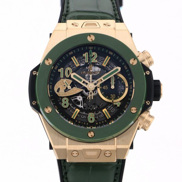 hublot bigbang ウブロ ビッグバン ウニコ WBC イエローゴールド グリーンセラミック 世界限定50本 411.vg.1189.lr.wbc19