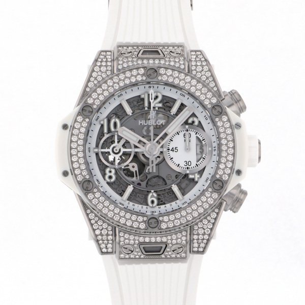 hublot bigbang ウブロ ビッグバン ウニコ チタニウム ホワイト パヴェ 441.ne.2010.rw.1704