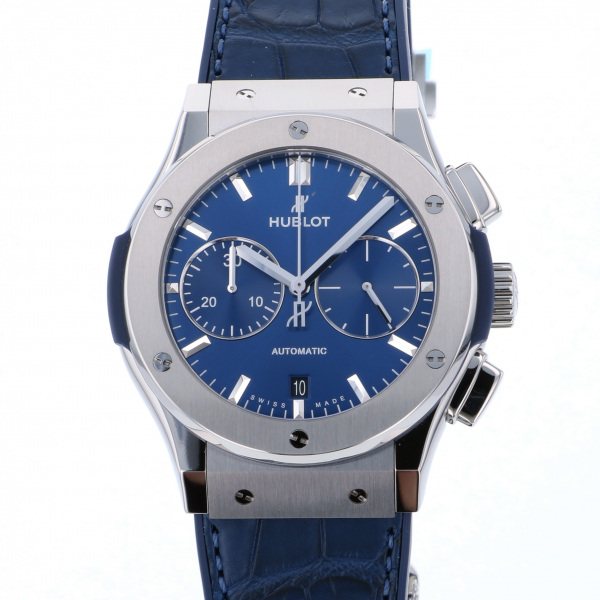 hublot classicfusion ウブロ クラシックフュージョン クロノグラフ チタニウム ブルー 521.nx.7170.lr