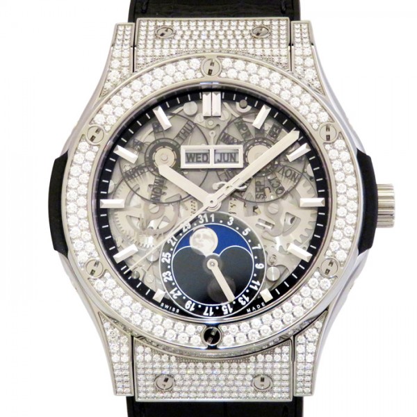 hublot classicfusion ウブロ クラシックフュージョン アエロフュージョン ムーンフェイズ チタニウム パヴェ 517.nx.0170.lr.1704