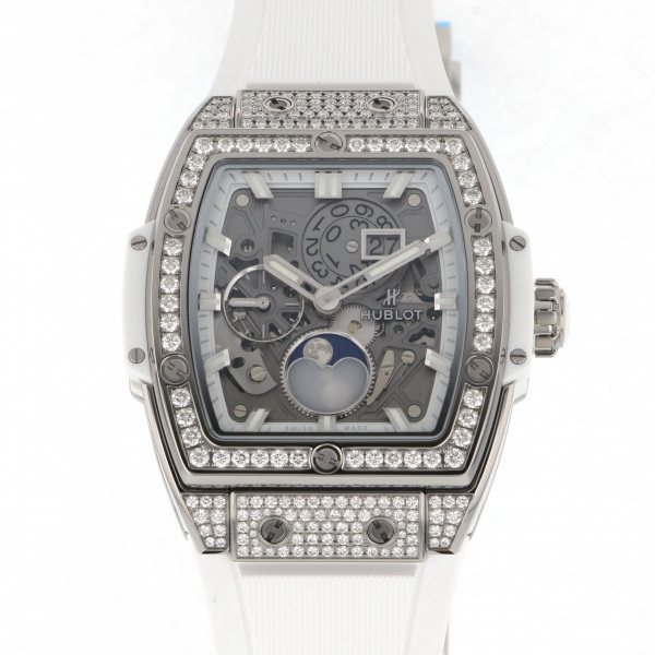 hublot spiritofbigbang ウブロ スピリット・オブ・ビッグバン ムーンフェイズ チタニウム ホワイト パヴェ 647.ne.2070.rw.1604
