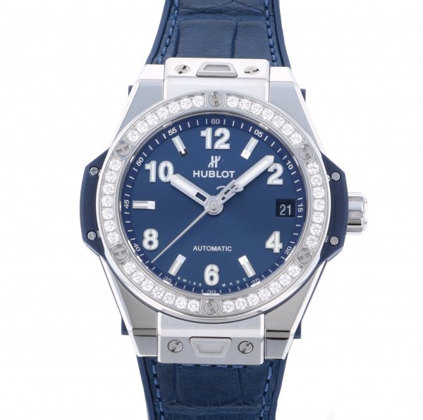 hublot bigbang ウブロ ビッグバン ワンクリック スチール ブルー ダイヤモンド 465.sx.7170.lr.1204