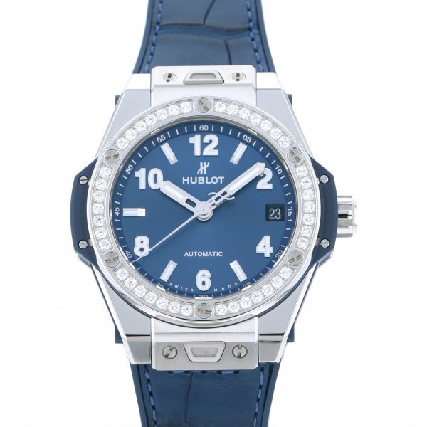 hublot bigbang ウブロ ビッグバン ワンクリック スチール ブルー ダイヤモンド 465.sx.7170.lr.1204