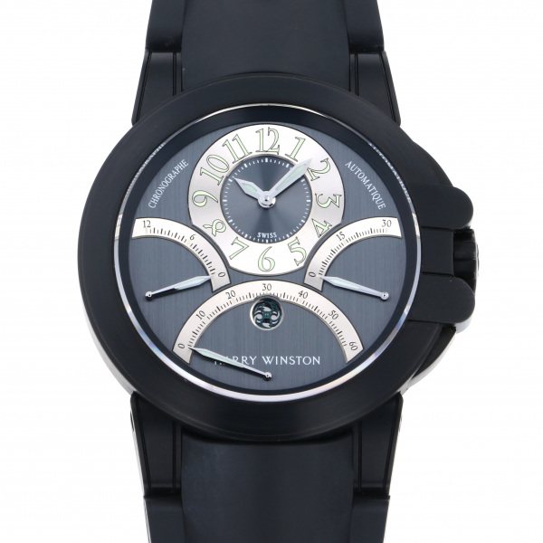 harrywinston ocean ハリー・ウィンストン オーシャン トリレトロ クロノグラフ ブラックザリウム oceact44zz004
