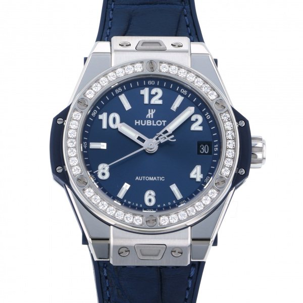 hublot bigbang ウブロ ビッグバン ワンクリック スチール ブルー ダイヤモンド 465.sx.7170.lr.1204