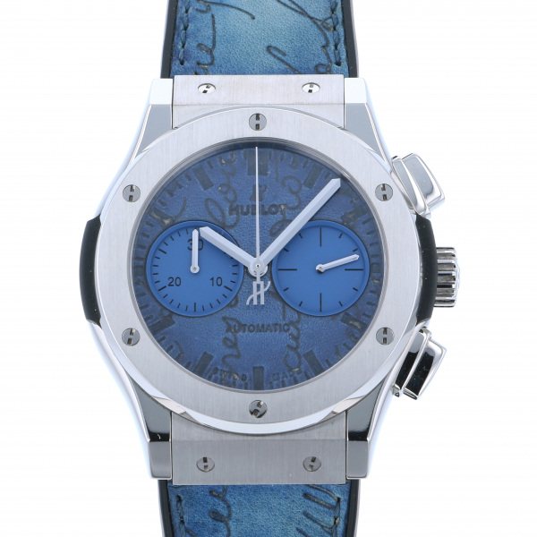 hublot classicfusion ウブロ クラシックフュージョン クロノグラフ ベルルッティ スクリット ブルー 521.nx.050b.vr.ber18