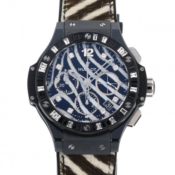 hublot bigbang ウブロ ビッグバン ゼブラブラック ベゼルバケットダイヤ 世界限定250本 341.cv.7517.vr.1975