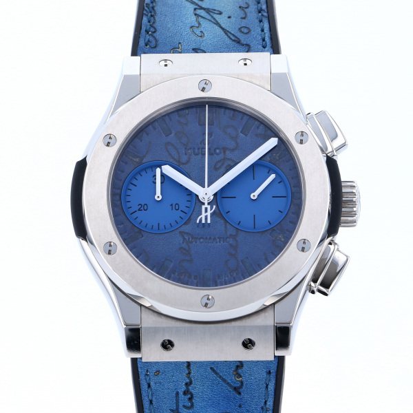 hublot classicfusion ウブロ クラシックフュージョン クロノグラフ ベルルッティ スクリット ブルー 世界限定100本 521.nx.050b.vr.ber18