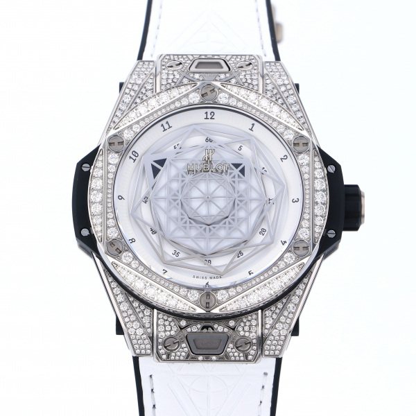 hublot bigbang ウブロ ビッグバン ウニコ サンブルー チタニウム ホワイト パヴェ 415.nx.2027.vr.1704.mxm18
