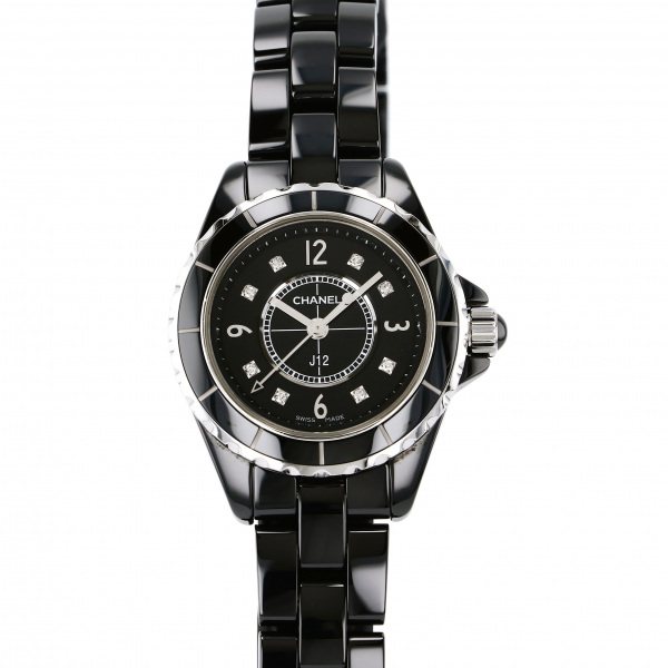 シャネル CHANEL J12 29mm H2569 ブラック文字盤 中古 腕時計 レディース