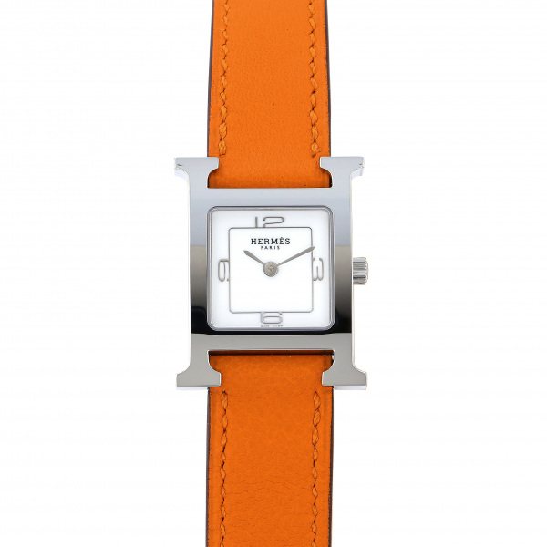 hermes other エルメス Hウォッチ ホワイト369 SS ドゥブルトゥール w049189ww00