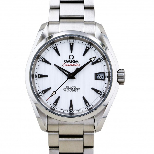 オメガ OMEGA シーマスター アクアテラ クロノメーター コーアクシャル 231.10.39.21.54.001 ホワイト文字盤 中古 腕時計 メンズ