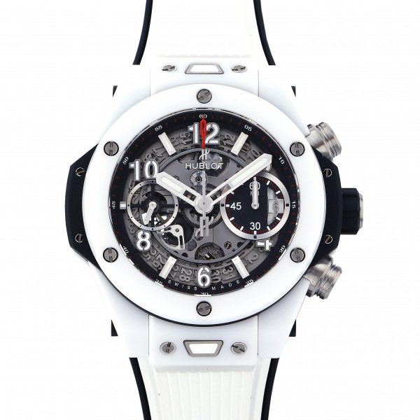 ウブロ HUBLOT ビッグバン ウニコ ホワイトセラミック 441.HX.1170.RX グレー文字盤 新品 腕時計 メンズ