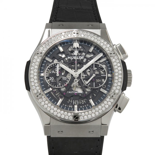 hublot classicfusion ウブロ クラシックフュージョン アエロフュージョン クロノグラフ チタニウム ベゼルダイヤ 525.nx.0170.lr.1104