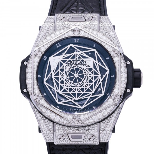 hublot bigbang ウブロ ビッグバン ウニコ サンブルー チタニウム パヴェ 415.nx.1112.vr.1704.mxm17