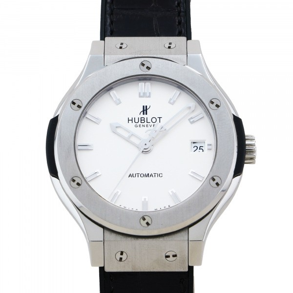 HUBLOT HUBLOT Classic fusion Titanium Oparin 565.NX.2610.LR Silver dial USED Watch mens