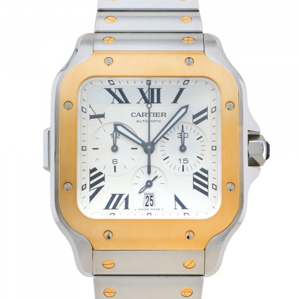 cartier santos カルティエ サントス ドゥ カルティエ クロノグラフ ウォッチ w2sa0008