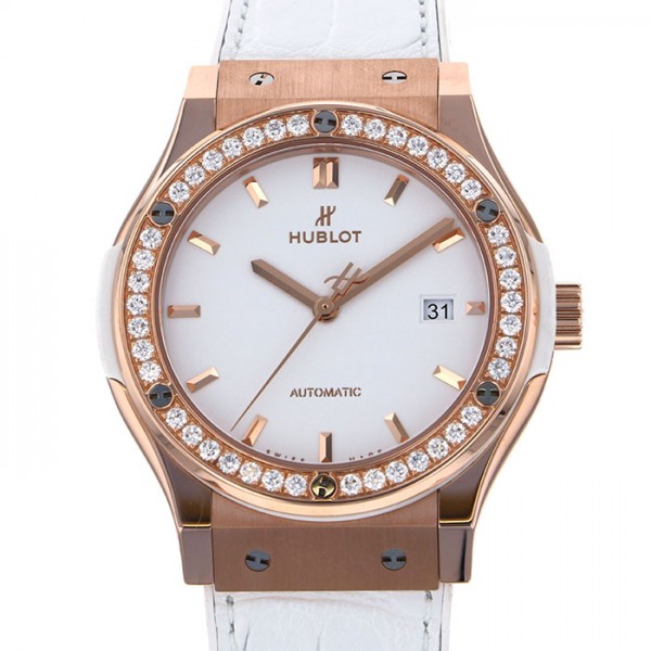 hublot classicfusion HUBLOT Classic fusion King Gold White diamond 542.oe.2080.lr.1204