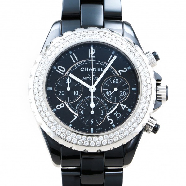 chanel j12 シャネル J12 クロノグラフ ベゼルダイヤ h1009