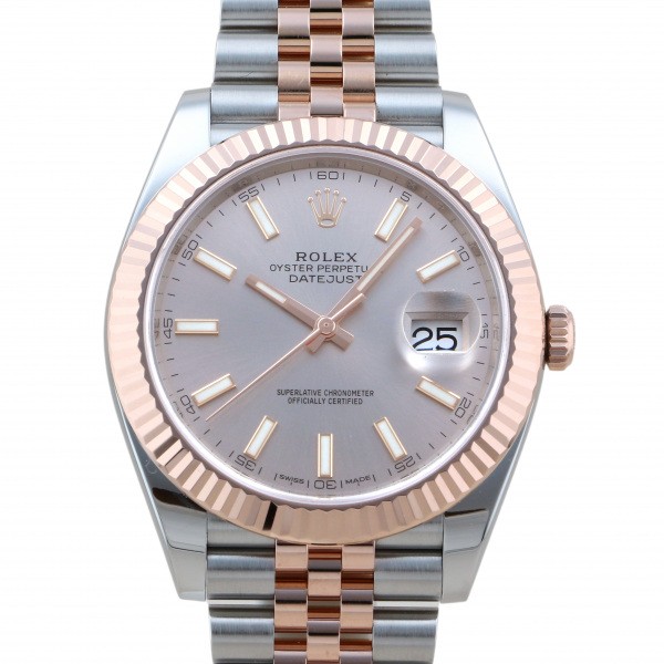 ロレックス ROLEX デイトジャスト 41 126331 スレート/グリーンローマ文字盤 中古 腕時計 メンズ