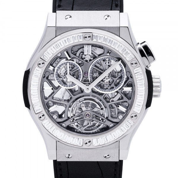 hublot classicfusion HUBLOT Classic fusion Classico skeleton Tourbillon Chronograph diamond 506.nx.0170.lr.1904