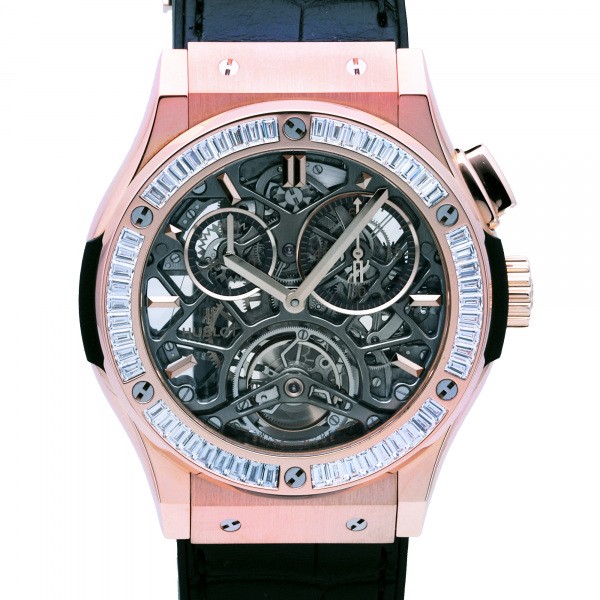 hublot classicfusion ウブロ クラシックフュージョン クラシコ スケルトン トゥールビヨン クロノグラフ ダイヤモンド 506.ox.0180.lr.1904