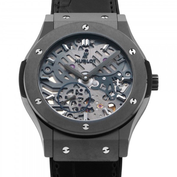 hublot classicfusion ウブロ クラシックフュージョン クラシコ ウルトラシン スケルトン オールブラック 545.cm.0140.lr