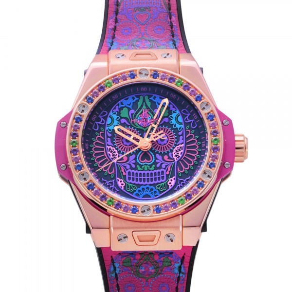 hublot bigbang ウブロ ビッグバン ワンクリック カラベラ カトリーナ キングゴールド 世界限定50本 465.ox.1190.vr.1299.mex18
