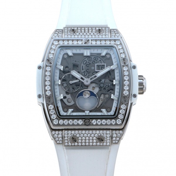 hublot spiritofbigbang ウブロ スピリット・オブ・ビッグバン ムーンフェイズ チタニウム ホワイト パヴェ 647.ne.2070.rw.1604