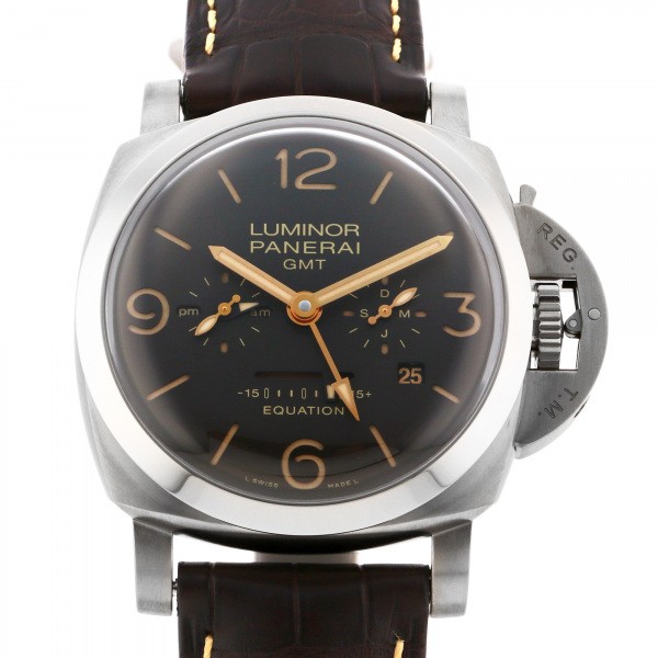 panerai luminor1950 PANERAI Luminor 1950 The equation of time 8 Days GMT Titanio pam00656