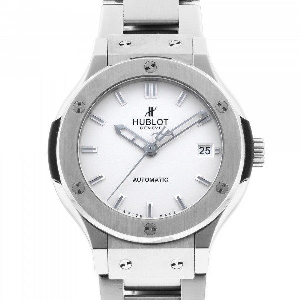 HUBLOT HUBLOT Classic fusion Titanium Oparin 565.NX.2610.NX Silver dial USED Watch mens