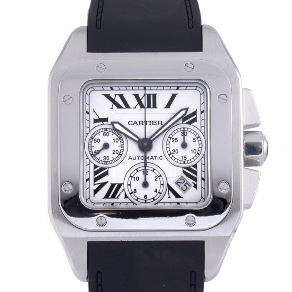 cartier santos カルティエ サントス 100 クロノグラフ XL w20090x8
