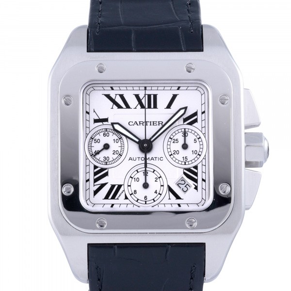 cartier santos カルティエ サントス 100 クロノグラフ XL w20090x8