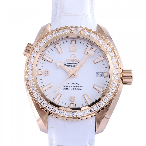 オメガ OMEGA シーマスター プラネットオーシャン 600M コーアクシャル 232.58.42.21.04.001 ホワイト文字盤 中古 腕時計 メンズ