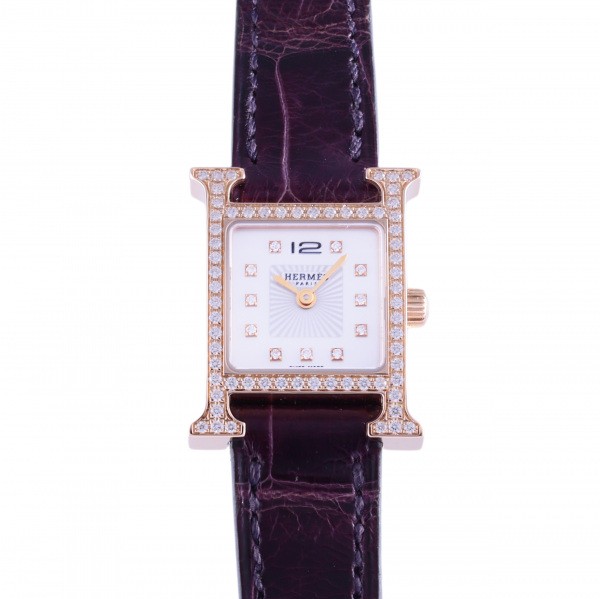 hermes hwatch エルメス Hウォッチ Hウォッチ ミニ ダイヤモンドベゼル hh1.171b