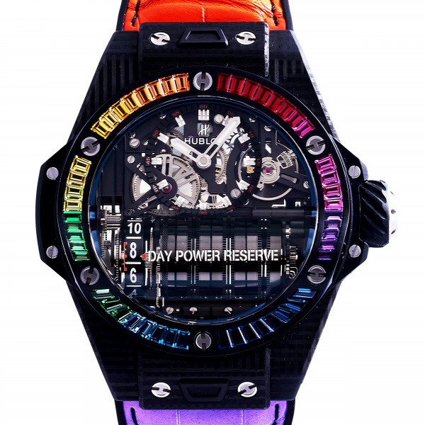 hublot bigbang ウブロ ビッグバン MP-11 14デイ パワーリザーブ 3Dカーボン レインボー 911.qd.0123.lr.4099