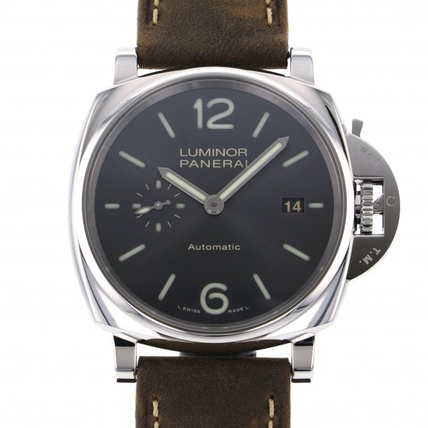 パネライ PANERAI ルミノール ドゥエ 3デイズ オートマティック アッチャイオ PAM00904 グレー文字盤 新品 腕時計 メンズ