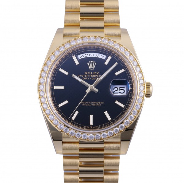 rolex daydate ロレックス デイデイト ブライトブラック格子 40 228348rbr