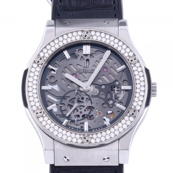 hublot classicfusion ウブロ クラシックフュージョン クラシコ ウルトラシン スケルトン チタニウムダイヤ 515.nx.0170.lr.1104