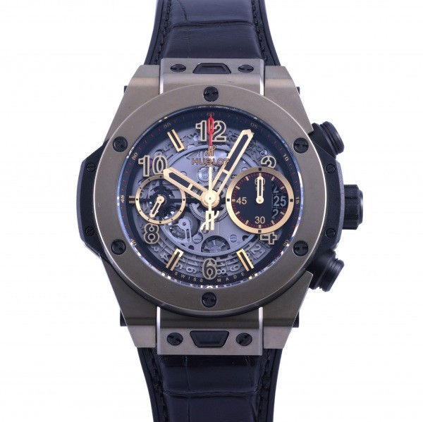 ウブロ HUBLOT ビッグバン ウニコ フルマジックゴールド 世界限定200本 441.MX.1138.RX シルバー文字盤 中古 腕時計 メンズ