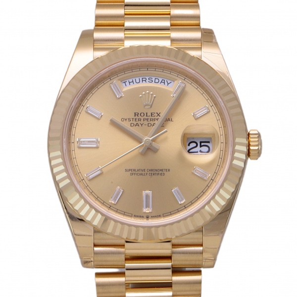 ロレックス ROLEX デイデイト 40 228238A シャンパン/10PB文字盤 新品 腕時計 メンズ