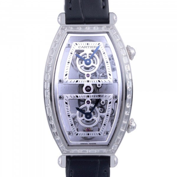 cartier tonneau カルティエ トノー スケルトン デュアルタイムゾーン トノー ウォッチ hpi01291