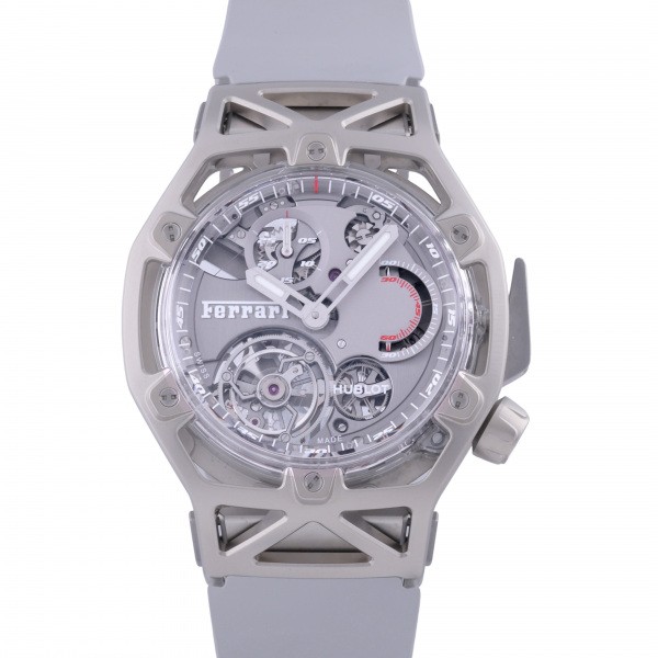 hublot Techframe ウブロ テクフレーム テクフレーム フェラーリ トゥールビヨン クロノグラフ サファイア ホワイトゴールド 世界限定70本 408.jw.0123.rx
