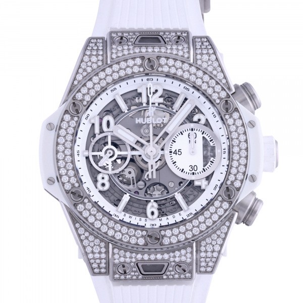 hublot bigbang ウブロ ビッグバン ウニコ チタニウム ホワイト パヴェ 441.ne.2010.rw.1704