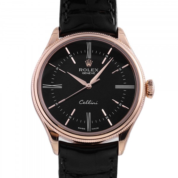 ロレックス ROLEX チェリーニ タイム 50505 ブラック文字盤 未使用 腕時計 メンズ