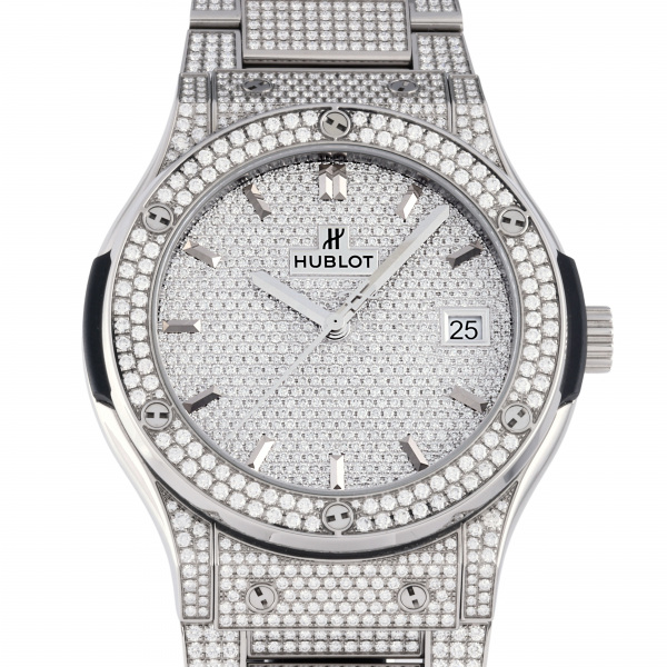 hublot classicfusion HUBLOT Classic fusion Titanium bracelet Full pave 511.nx.9010.nx.3704