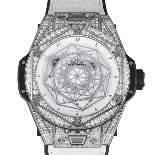 hublot bigbang ウブロ ビッグバン ウニコ サンブルー チタニウム ホワイト パヴェ 415.nx.2027.vr.1704.mxm18