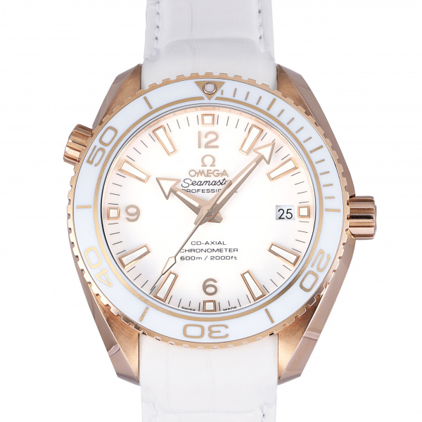オメガ OMEGA シーマスター プラネット オーシャン 600M コーアクシャル セラゴールド サン・モリッツ 232.63.42.21.04.001 ホワイト文字盤 新品 腕時計 メンズ